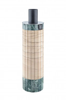 Дымоход с регистром Окаменевшее дерево перенесённый рисунок + Змеевик, d-115, L=1000 мм (Feringer)