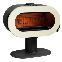 Печь-камин FIFTY SUR PIED эмаль слоновая кость (INVICTA)