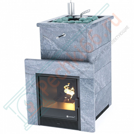 Печь для бани Сочи в талькохлорите с открытым верхом (ИзиСтим)