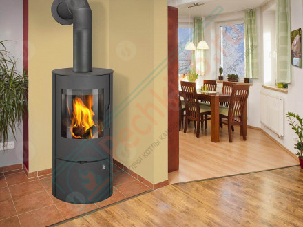 Печь-камин Evora металл (Romotop)