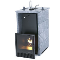 Печь для бани Сочи в трёхстороннем кожухе из талькохлорита (ИзиСтим) Печь для бани Сочи в трёхстороннем кожухе из талькохлорита (ИзиСтим)