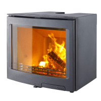 Чугунная топка i5 панорамное стекло, цвет черный (Contura)