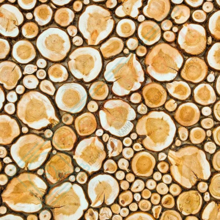 Панно из можжевельника на щите 500х500 мм