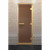 Стеклянная дверь для хамама в золотом профиле, бронза матовая 200х90 (по коробке) (DoorWood)