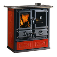 Печь с варочной поверхностью Rosetta, цвет бордовый (La Nordica)