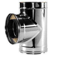 Тройник 90° V50R с изол (AISI-321/0,8-AISI-304/0,5) d-180/280 (Вулкан-Cerablanket)