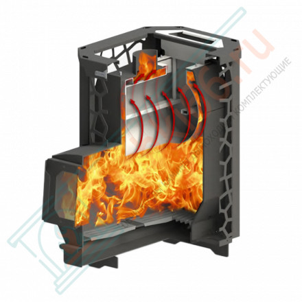 Печь для бани Hard 30M Хохлома Панорама (Сталь-Мастер)