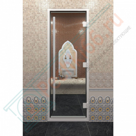 Стеклянная дверь DoorWood «Хамам Престиж прозрачное» 200х70 см