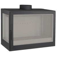 Чугунная топка LCI 007 GFR Flat top, стекло справа (Liseo Castiron) 14 кВт