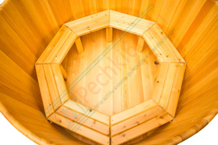 Купель кедровая круглая 120х120х100 (НКЗ)