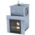 Печь для бани Сочи-М2 в талькохлорите с открытым верхом (ИзиСтим)