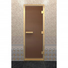 Стеклянная дверь для хамама в золотом профиле, бронза матовая 210х90 (по коробке) (DoorWood) Стеклянная дверь для хамама в золотом профиле, бронза матовая 210х90 (по коробке) (DoorWood)