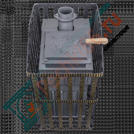 Печь Гефест Гроза Ураган 24 М, закрытая каменка, до 24 м3