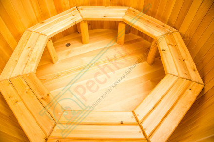 Купель кедровая круглая 150х150х120 (НКЗ)