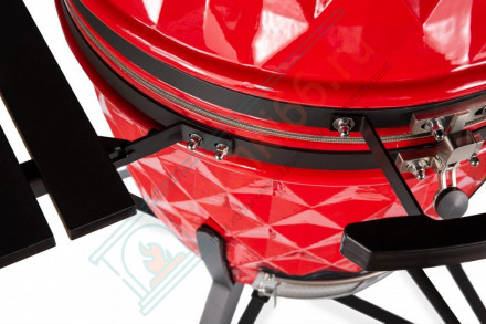 Керамический гриль Diamond Egg XL красный