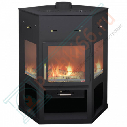 Печь-камин Енисей с плитой (Мета-Бел)