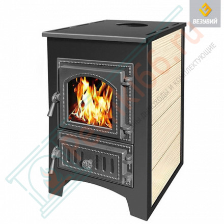 Печь-камин ПК-01-270, бежевый (Везувий) до 150 м3