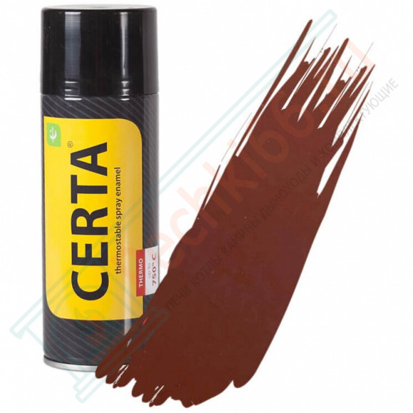 Термостойкая краска аэрозоль 0,52л, красно - коричневый, +500°С (Certa) в Самаре