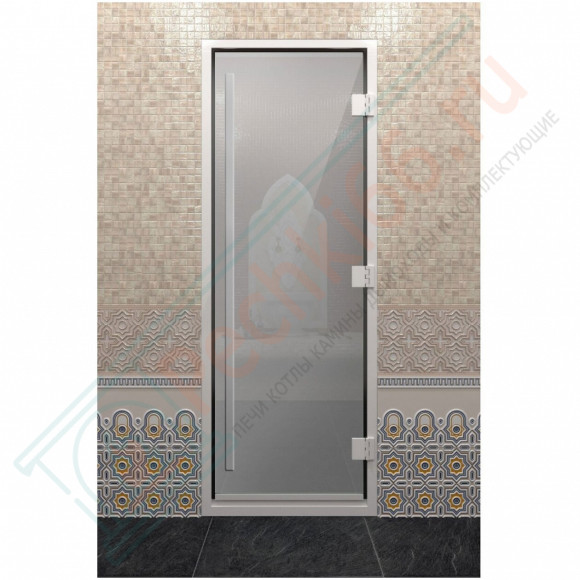 Стеклянная дверь DoorWood «Хамам Престиж Сатин» 2000х800 мм в Самаре