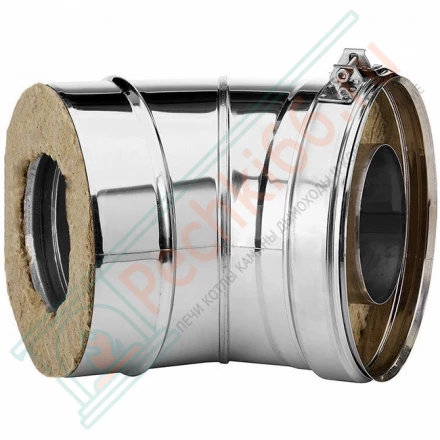 Отвод 30° V50R с изол (AISI-321/0,8-AISI-304/0,5) d-200/300 (Вулкан)