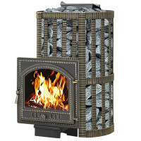 Чугунная печь для бани Ураган Ковка 16 205 (Везувий) до 18 м3