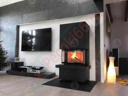 Печь-камин Cara C Akum металл (Romotop)