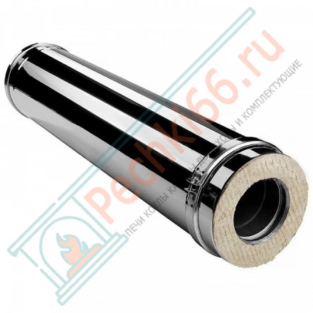 Сэндвич труба V50R с изол L=1000 (AISI-321/0,8-ОЦИНК-RAL/0,5) d-130/230 (Вулкан)