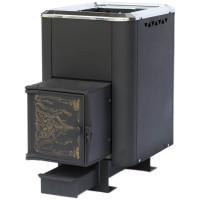 Чугунная банная печь Сибирь-24, конвекционная, с чугунной дверцей (НМК)