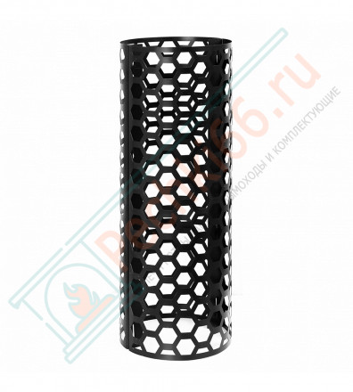 Сетка для камней на трубу "Соты" Black L=0,75 м (Везувий)
