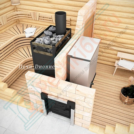 Печь банная Емельяныч - 3/S Сeramic, ДТ-4С, под бак 60 л (Дионис)