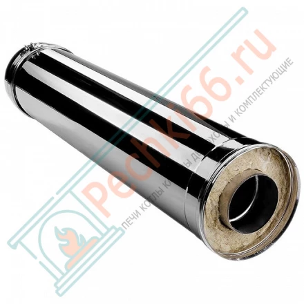 Сэндвич труба V50R с изол L=1000 (AISI-321/0,8-ОЦИНК-RAL/0,5) d-150/250 (Вулкан)