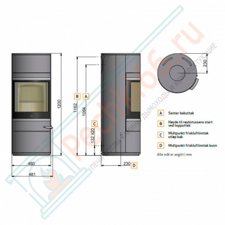Печь-камин Scan 83-2 BP (Scan)