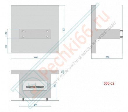 Напольный биокамин Консул 2 (600) (LuxFire)