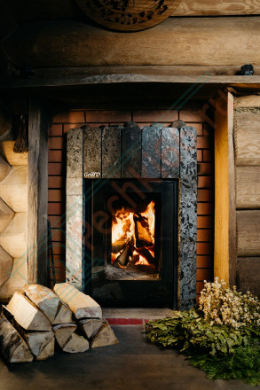 Дровяная банная печь Grill'D Shaman Long (2 каменки)