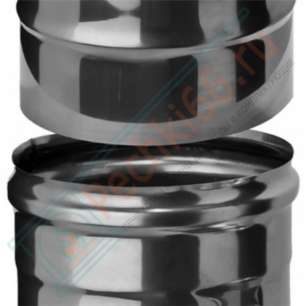 Сэндвич тройник 90° (Aisi-304/0,8-НЕРЖ) d-115/200 (Ferrum-Austenite)