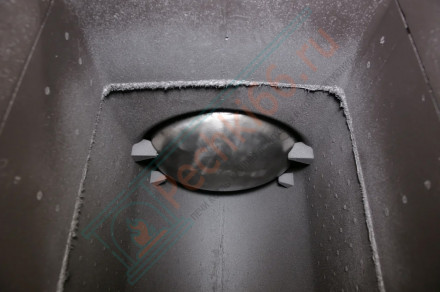 Печь банная «Атмосфера L» с комбинированной облицовкой «Россо Леванто» (ProMetall)