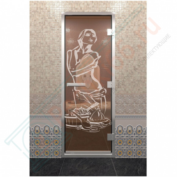 Стеклянная дверь DoorWood «Хамам Искушение Бронза» 2000х800 (по коробке) в Самаре