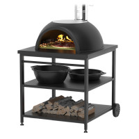 Садовая чугунная печь LEGENDA GARDEN с основанием из немецкого шамота (Везувий)