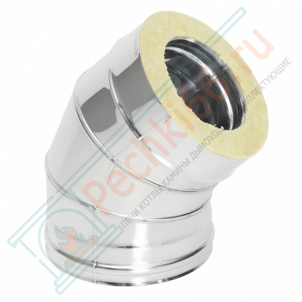 Отвод Термо 45° ОТ-Р (304-0.5/304) d-80/140 (ТиС Стандарт)