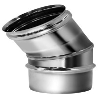 Отвод одностенный 30° (AISI-321/0,8мм) d-200 (Вулкан)