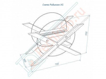 Напольный биокамин Робинзон (LuxFire)