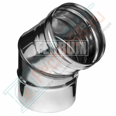 Колено 45° (Aisi-304/0,8) d-115 (Ferrum Austenite HF)