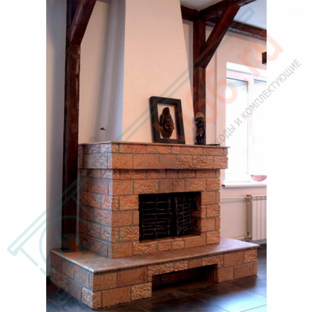 Плитка прямая Рваный камень Мини (0.84 м2 в коробке) (Терракот)