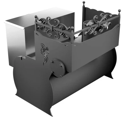 Банная печь Горыныч 3,малая дверь со стеклом (ТермоСфера)