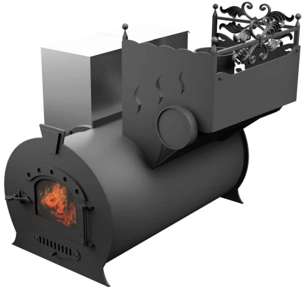 Банная печь Горыныч 3,малая дверь со стеклом (ТермоСфера)