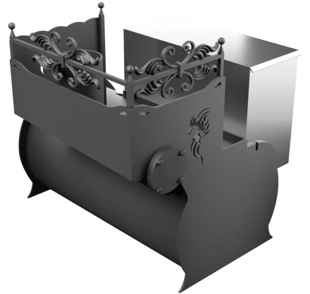 Банная печь Горыныч 3,малая дверь со стеклом (ТермоСфера)