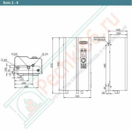 Электрический котел Solo-6 (Zota) 6 кВт