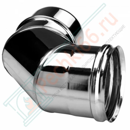 Отвод одностенный 90° (AISI-321/0,8мм) d-300 (Вулкан)