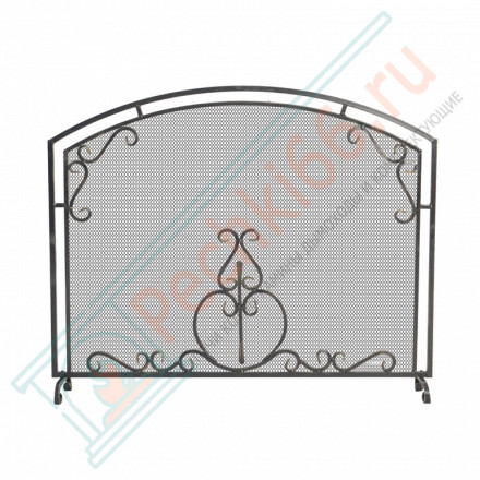 Экран каминный С120Ч, чёрный (Везувий)