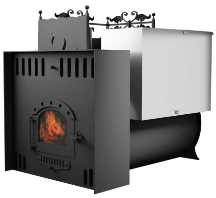 Банная печь Горыныч 3, малая дверь со стеклом, конвекционный портал (ТермоСфера)